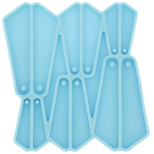 Molde de silicona - pendientes triangulares para resina epoxi y polvo cerámico