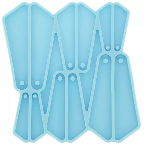 Molde de silicona - pendientes triangulares para resina epoxi y polvo cerámico