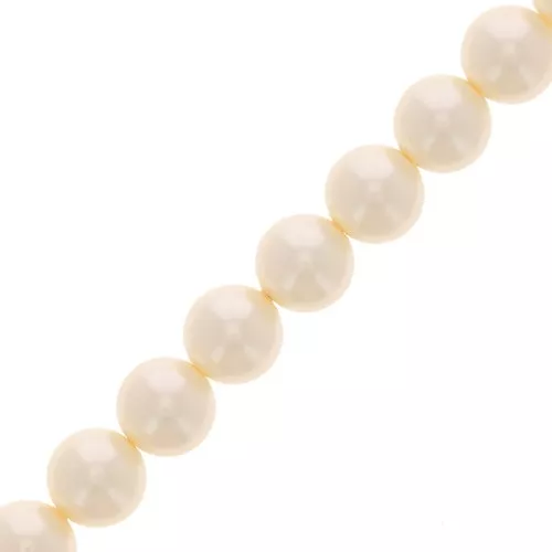 Cuentas de perlas Aurora 5810 8 mm - Crystal Cream Pearl x38cm