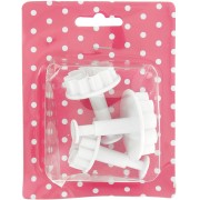 3 troqueles push-pull para arcilla polimérica - Flores - 31-38-47 mm