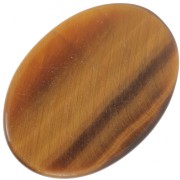 Cabujón oval plano 18x13 mm gema - Ojo de tigre x1