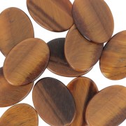 Cabujón oval plano 18x13 mm gema - Ojo de tigre x1