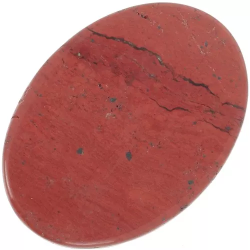 Cabujón oval plano 18x13 mm gema - Jaspe rojo x1