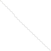 Cadena de malla ondulada Paloma - zigzag - 0,8 mm - Plateado x1m