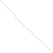 Cadena de malla ondulada Paloma - zigzag - 0,8 mm - Plateado x1m