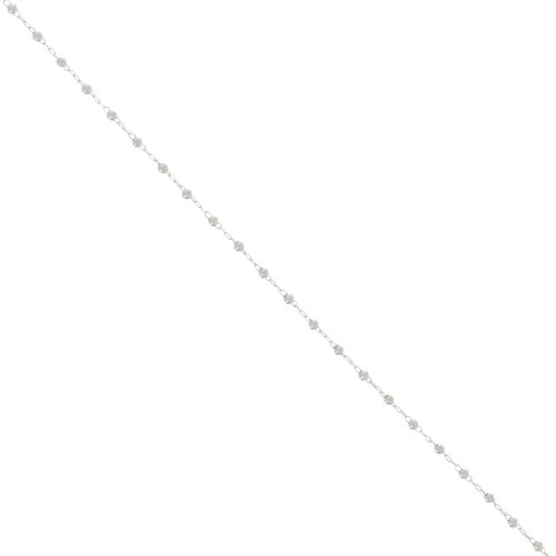 Cadena con cuentas redondas de 2 mm - Plata x50cm