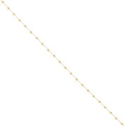 Cadena con cuentas redondas de 2 mm - Dorado x50cm|raw }}