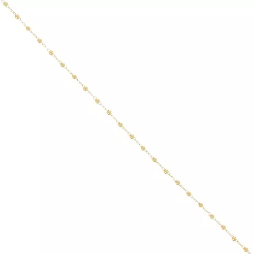 Cadena con cuentas redondas de 2 mm - Dorado x50cm