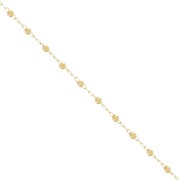 Cadena con cuentas redondas de 2 mm - Dorado x50cm