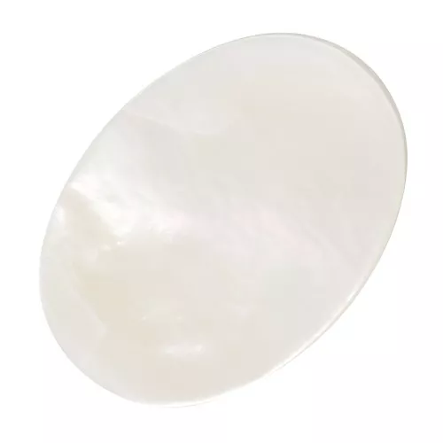 Cabujón ovalado plano de nácar 14x10 mm x1