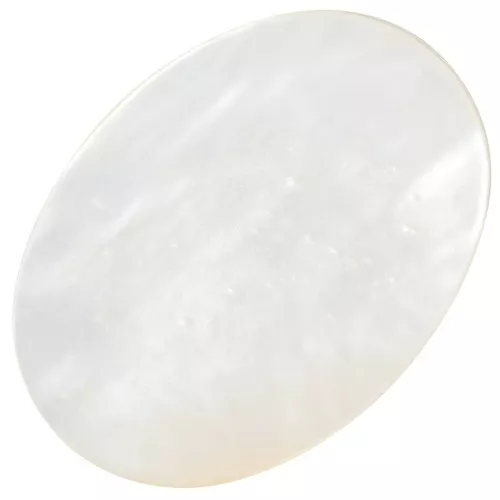 Cabujón ovalado plano de nácar 18x13 mm x1