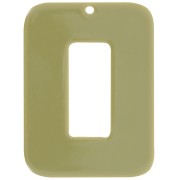 Colgante rectangular de acetato opaco 40x30 mm - Oliva x1|raw }}
