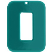 Colgante rectángulo hueco de acetato opaco 40x30 mm - Verde botella x1|raw }}