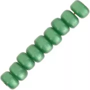 Heishi Super Polaris rondelle cuentas 6x4 mm - Verde x10