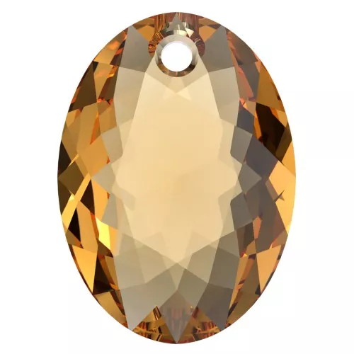 PureCrystal 6438 Colgante talla elíptica 11,5 mm - Topacio x1