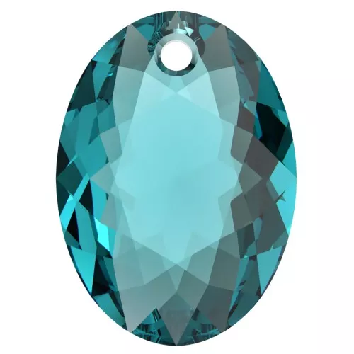 PureCrystal 6438 Colgante talla elíptica 11,5 mm - Circón azul x1