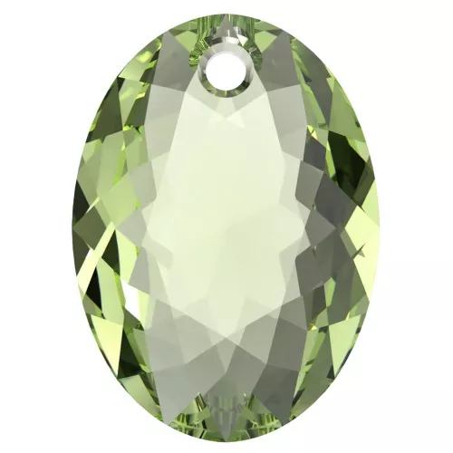 PureCrystal 6438 Colgante talla elíptica 11,5 mm - Peridoto x1