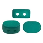 Cuentas de vidrio Lipsi® de Puca® 4x6 mm - Dark Green Light Mat x10g