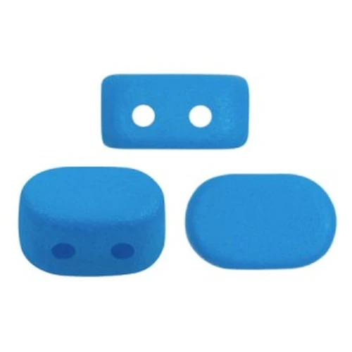Cuentas de vidrio Lipsi® de Puca® 4x6 mm - Capri Blue Light Mat x10g