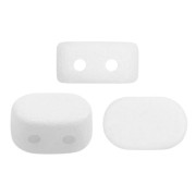 Cuentas de vidrio Lipsi® de Puca® 4x6 mm - White Light Mat x10g