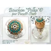 Cuentas de vidrio Lipsi® de Puca® 4x6 mm - White Light Mat x10g