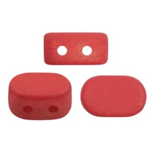 Cuentas de vidrio Lipsi® de Puca® 4x6 mm - Dark Red Light Mat x10g