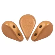 Cuentas de vidrio Amos® by Puca® 5x8 mm - Metallic Apricot Mat x10g