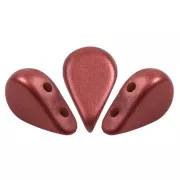 Amos® perlas de vidrio de Puca® 5x8 mm - Metallic Cherry Mat x10g