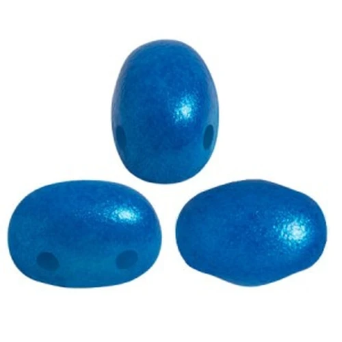 Cuentas de vidrio Samos® by Puca® 7x5 mm - Capri Blue Pearl x10g