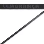 Cinta porta fortuna 10 mm Negro x 36cm