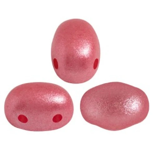 Cuentas de vidrio Samos® by Puca® 7x5 mm - Perla rosa oscuro x10g