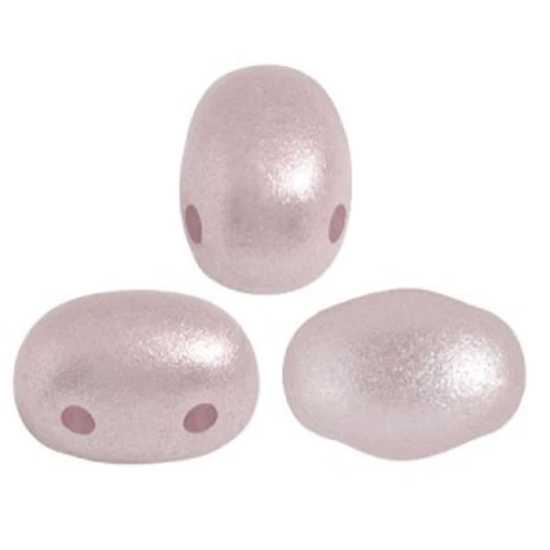 Cuentas de vidrio Samos® by Puca® 7x5 mm - Rosaline Pearl x10g