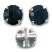 Strass para coser 4 mm Jet x10|raw }}