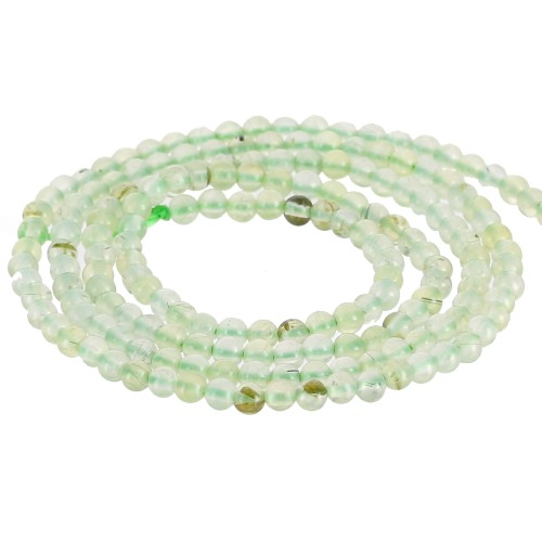 Cuenta redonda 2 mm gema - Prehnite x40cm