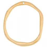 Colgante oval irregular 47x41,5 mm - Dorado con oro fino x1