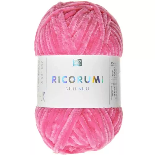 Ovillo Ricorumi Nilli Nilli bola de Rico Design para Amigurumi Rosa neón 028 x25g