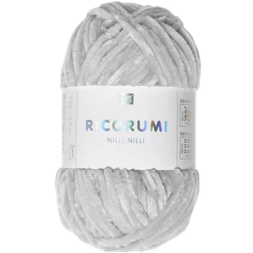 Ovillo Ricorumi Nilli Nilli de Rico Design para Amigurumi - Plata 025 x25g