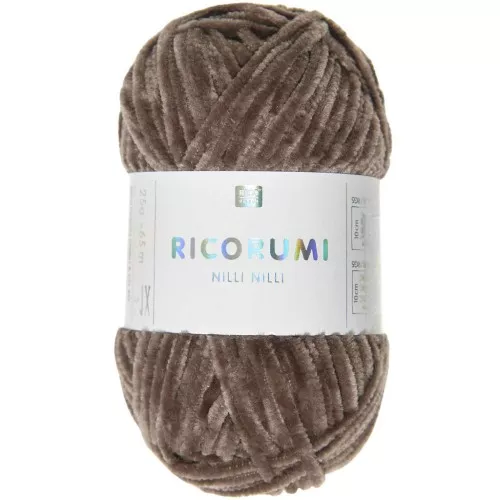 Ovillo Ricorumi Nilli Nilli bola de Rico Design para Amigurumi Chocolate 024 x25g