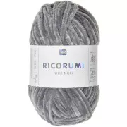 Laine chenille Ricorumi Nilli Nilli par Rico Design - Amigurumi - Gris 026 x25g