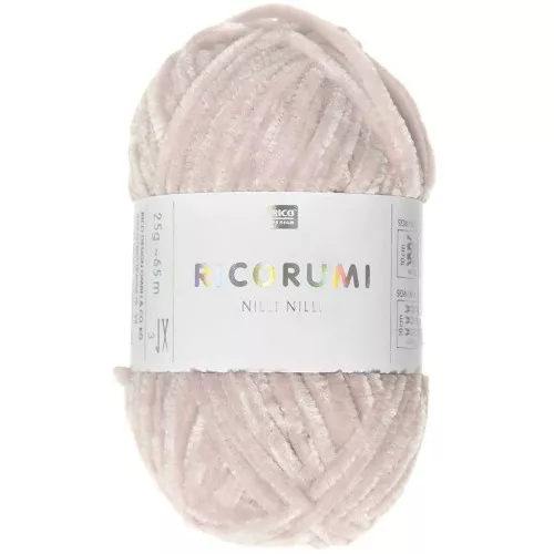 Ovillo Ricorumi Nilli Nilli de Rico Design para Amigurumi Polvo rosa 005 x25g