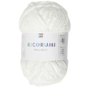 Ovillo Ricorumi Nilli Nilli de Rico Design para Amigurumi - Blanco 001 x25g