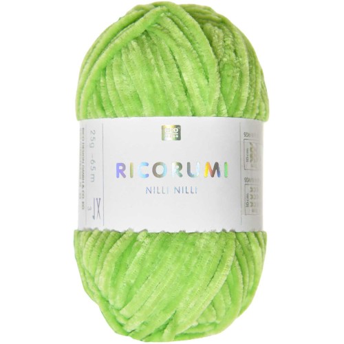 Ovillo Ricorumi Nilli Nilli de Rico Design para Amigurumi - Verde neón 030 x25g