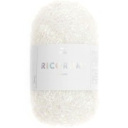 Lana Lamé Ricorumi de Rico Design para Amigurumi - Blanco iridiscente 003 x10g