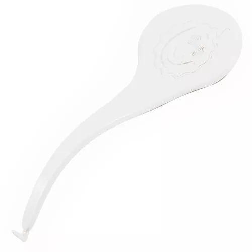 Gancho de plástico para pulsera 93x38 mm - Made in France - Blanco x1