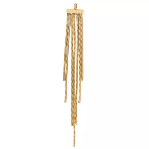 Colgante Cadena Serpentina Flecos 66x8 mm - Acero Inoxidable Dorado 304L x1