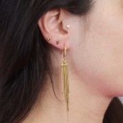 Colgante Cadena Serpentina Flecos 66x8 mm - Acero Inoxidable Dorado 304L x1