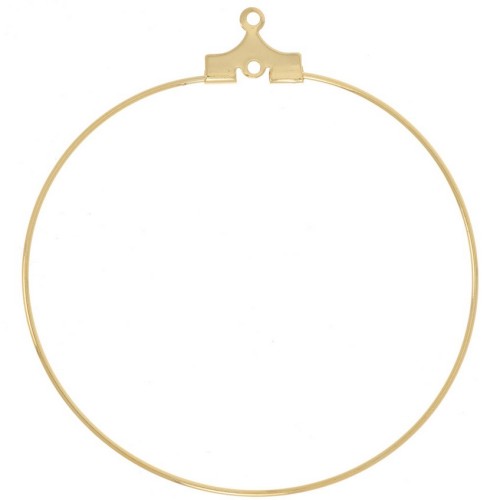 Criollas 40 mm Dorado con oro fino x2