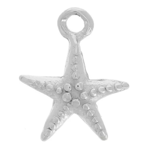 Estrella de mar 10x8 mm - Acero inoxidable 316L x1