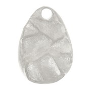 Colgante gota irregular martillada 10x7 mm - acero inoxidable 316L x1|raw }}