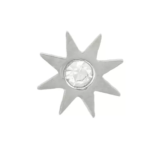 Elementos de estrella de unión de 5 mm con óxido de circonio - Acero inoxidable 316L x4